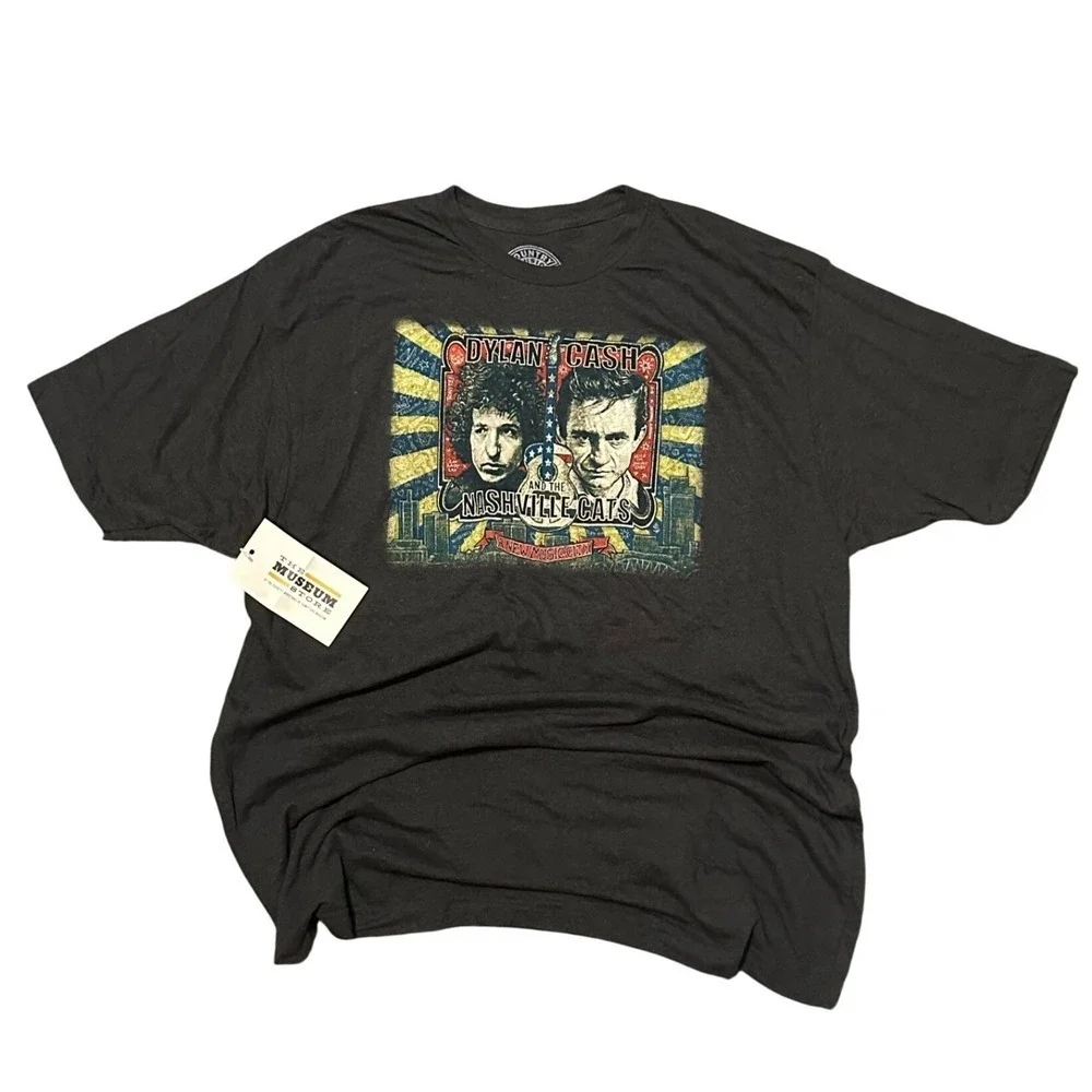 Country Music Hall of Fame Nashville T Shirt Johnny Cash Bob Dylan XXLarge - Picture 1 of 2